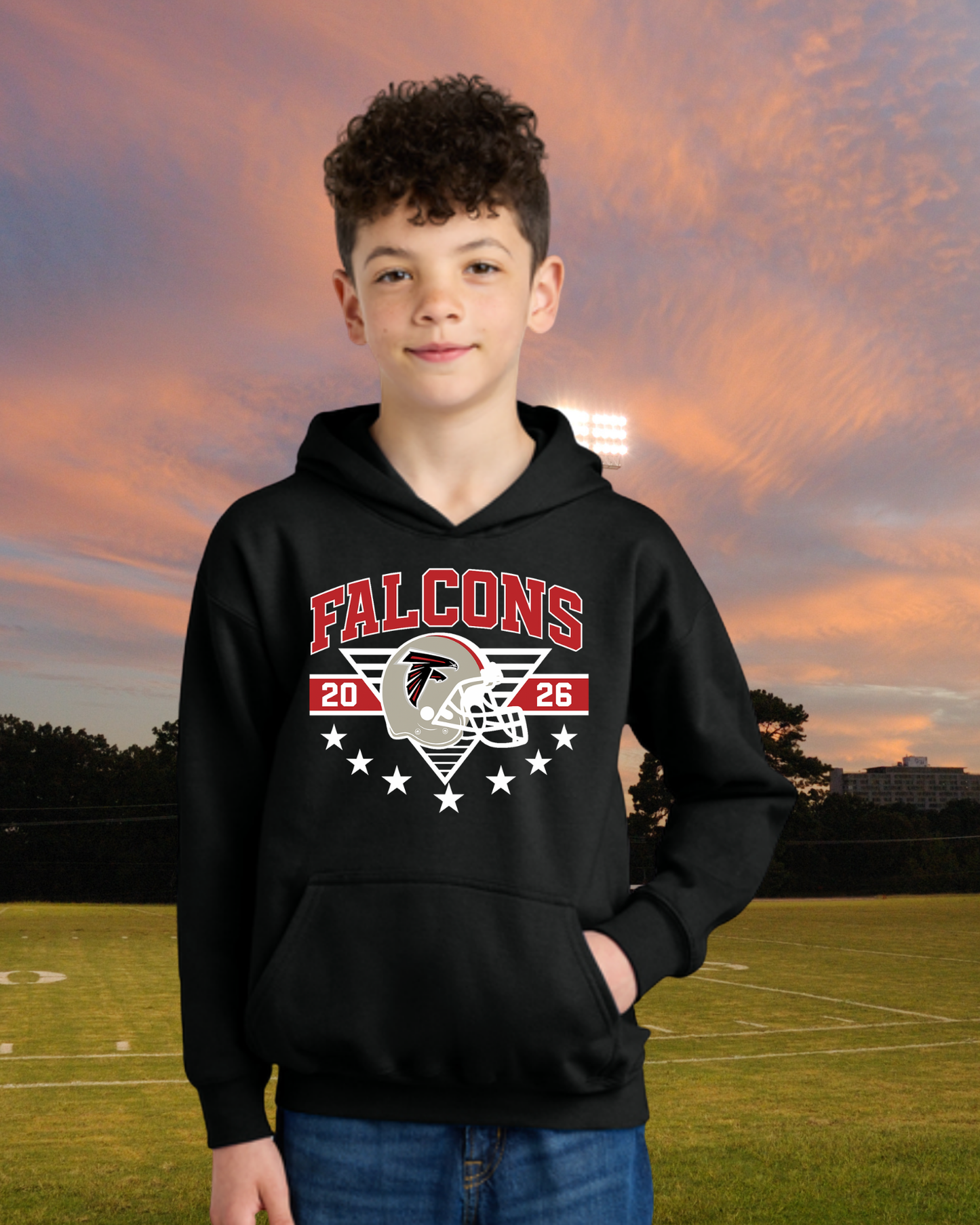 Fairfield Falcons Star Youth Hoodie