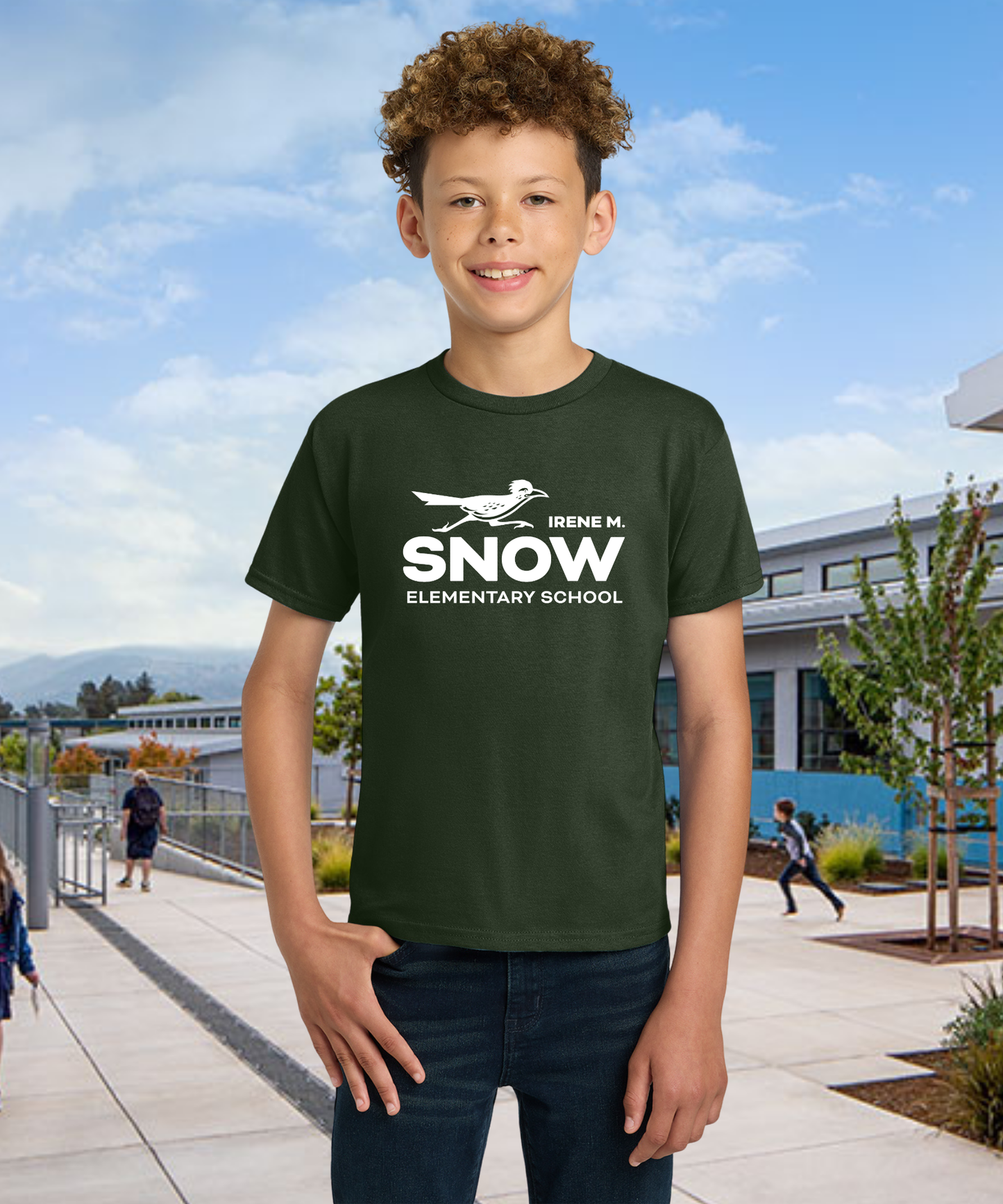 Snow Single Color Youth Tee