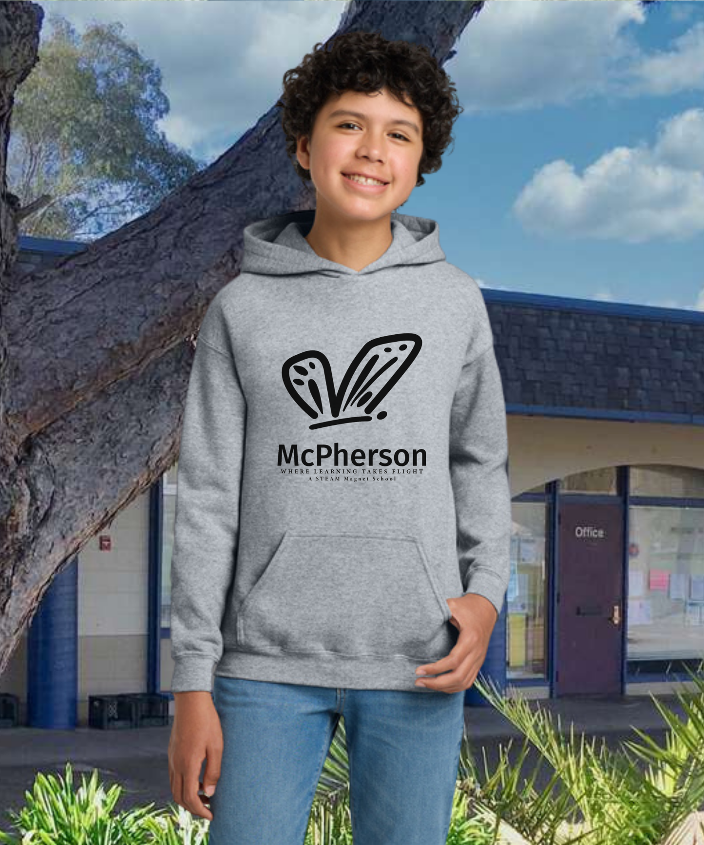 McPherson Simple Monarch Youth Hoodie