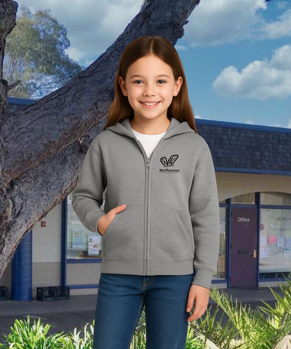 McPherson Simple Monarch Youth Zip Up Hoodies