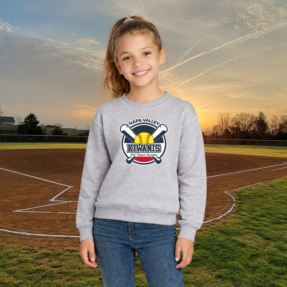 Kiwanis Youth Crewneck Pullover