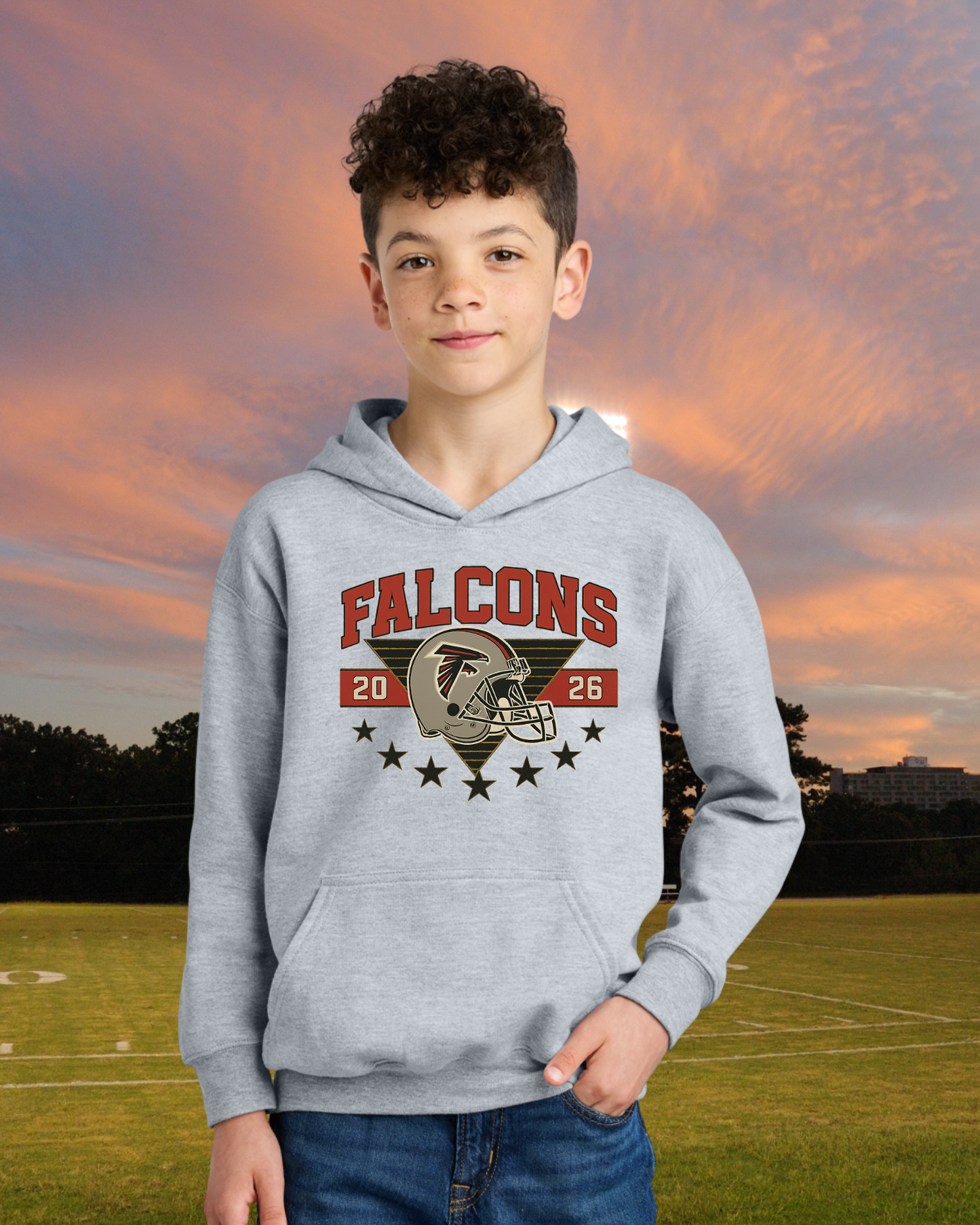 Fairfield Falcons Star Youth Hoodie