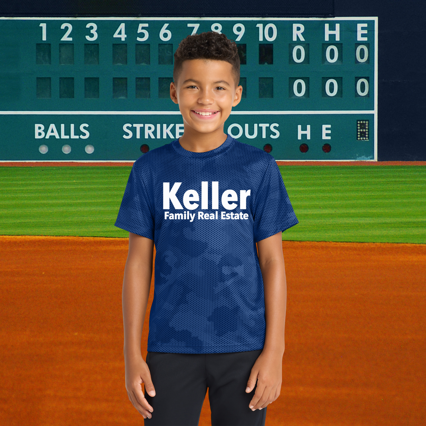 Team Keller Youth Camo Hex Tee