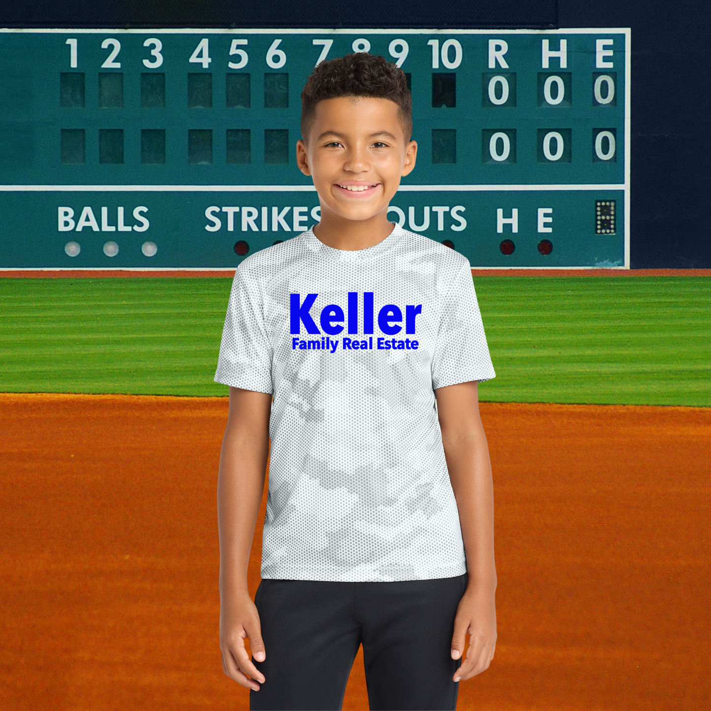 Team Keller Youth Camo Hex Tee