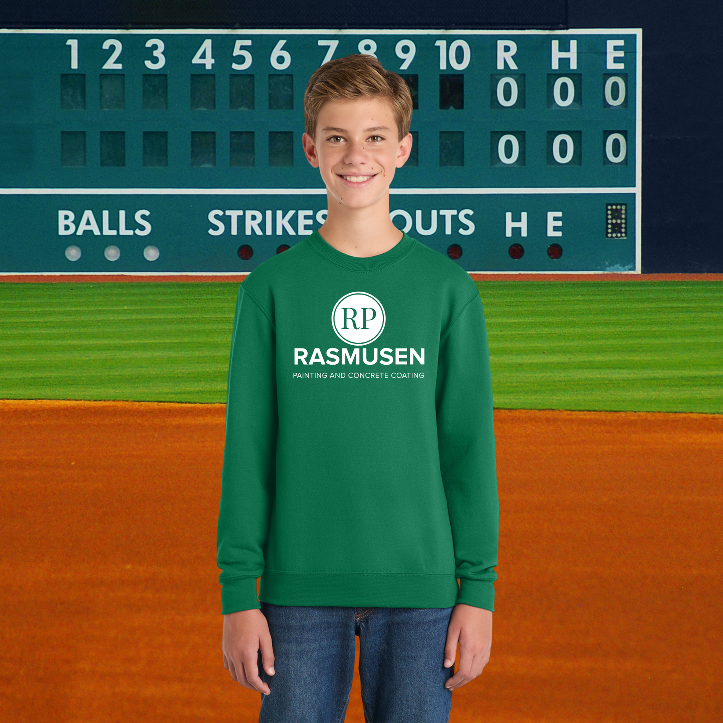 Team Rasmusen Youth Crewneck Pullover