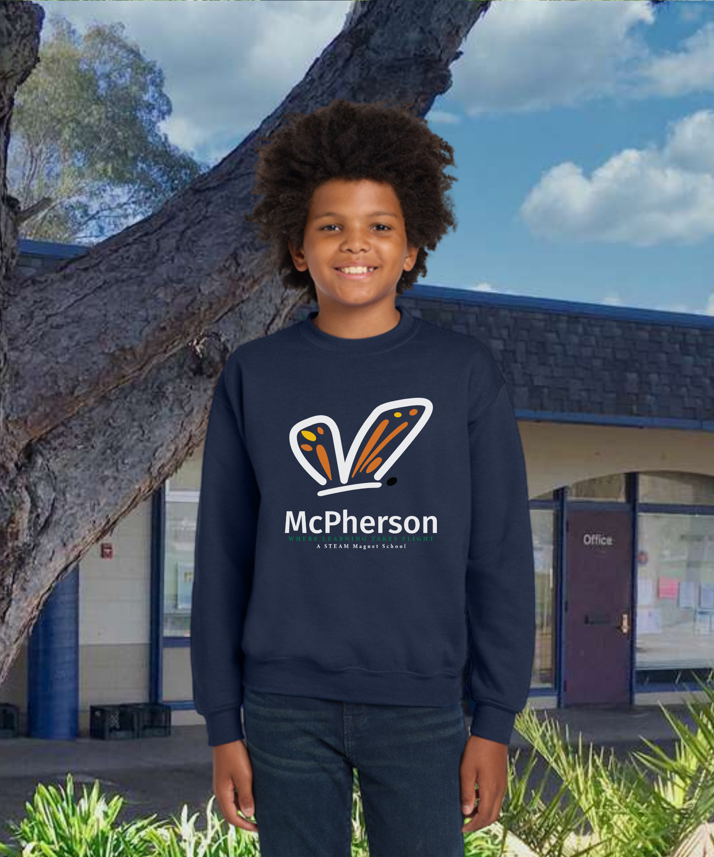 McPherson Color Monarch Youth Crewneck Pullover