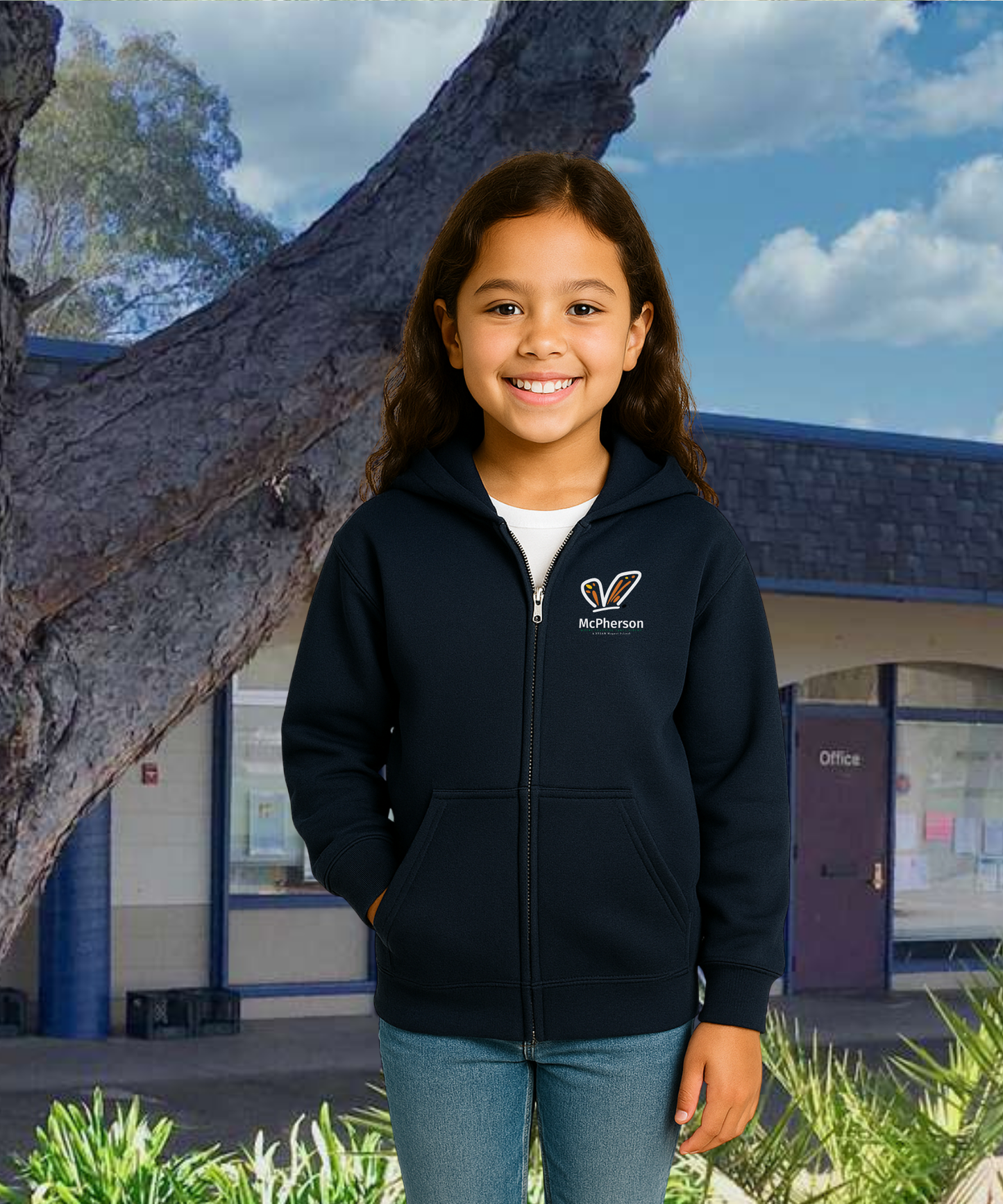 McPherson Color Monarch Youth Zip Up Hoodies