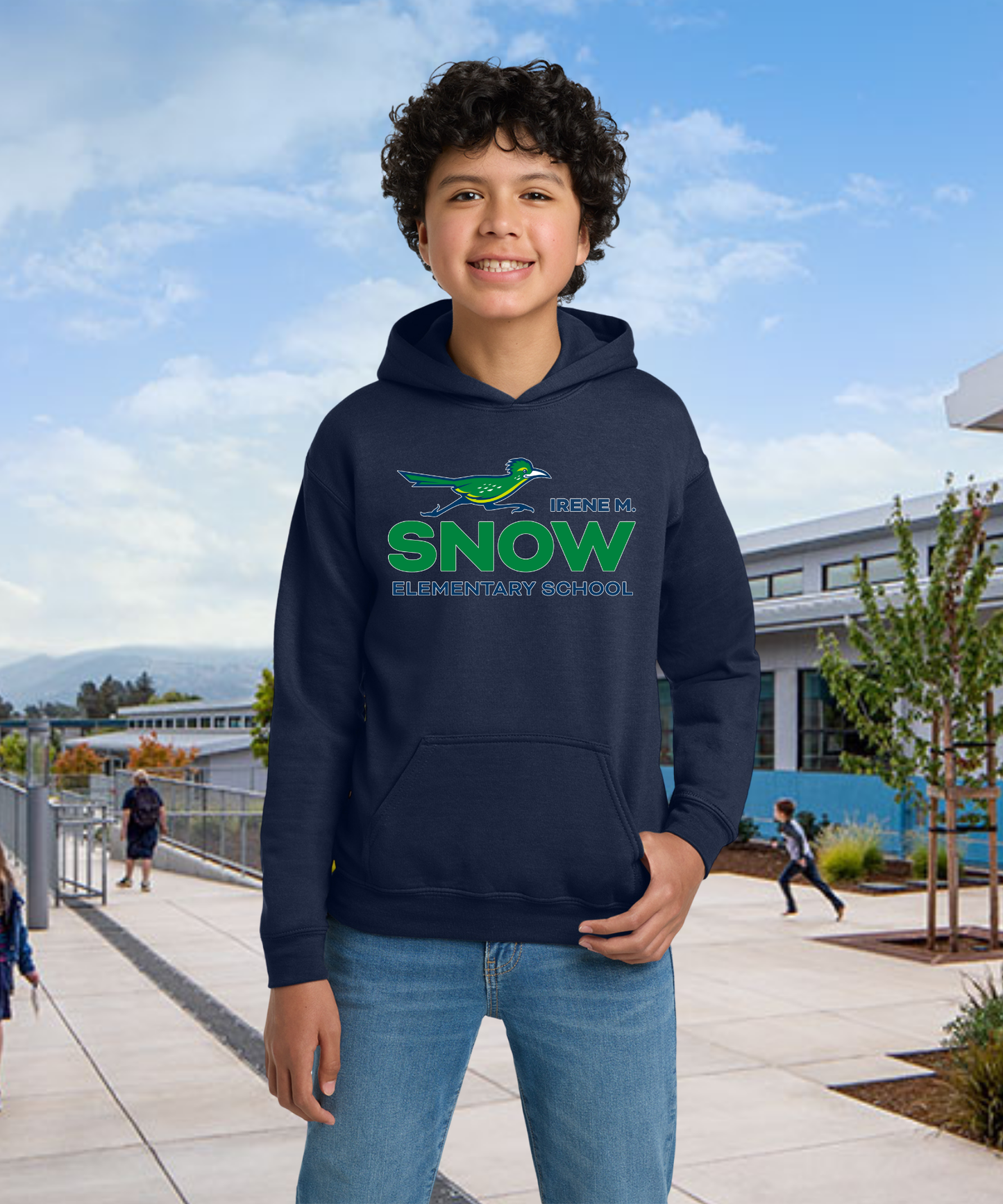 Snow Full Color Youth Hoodie