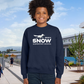 Snow Single Color Youth Crewneck Pullover