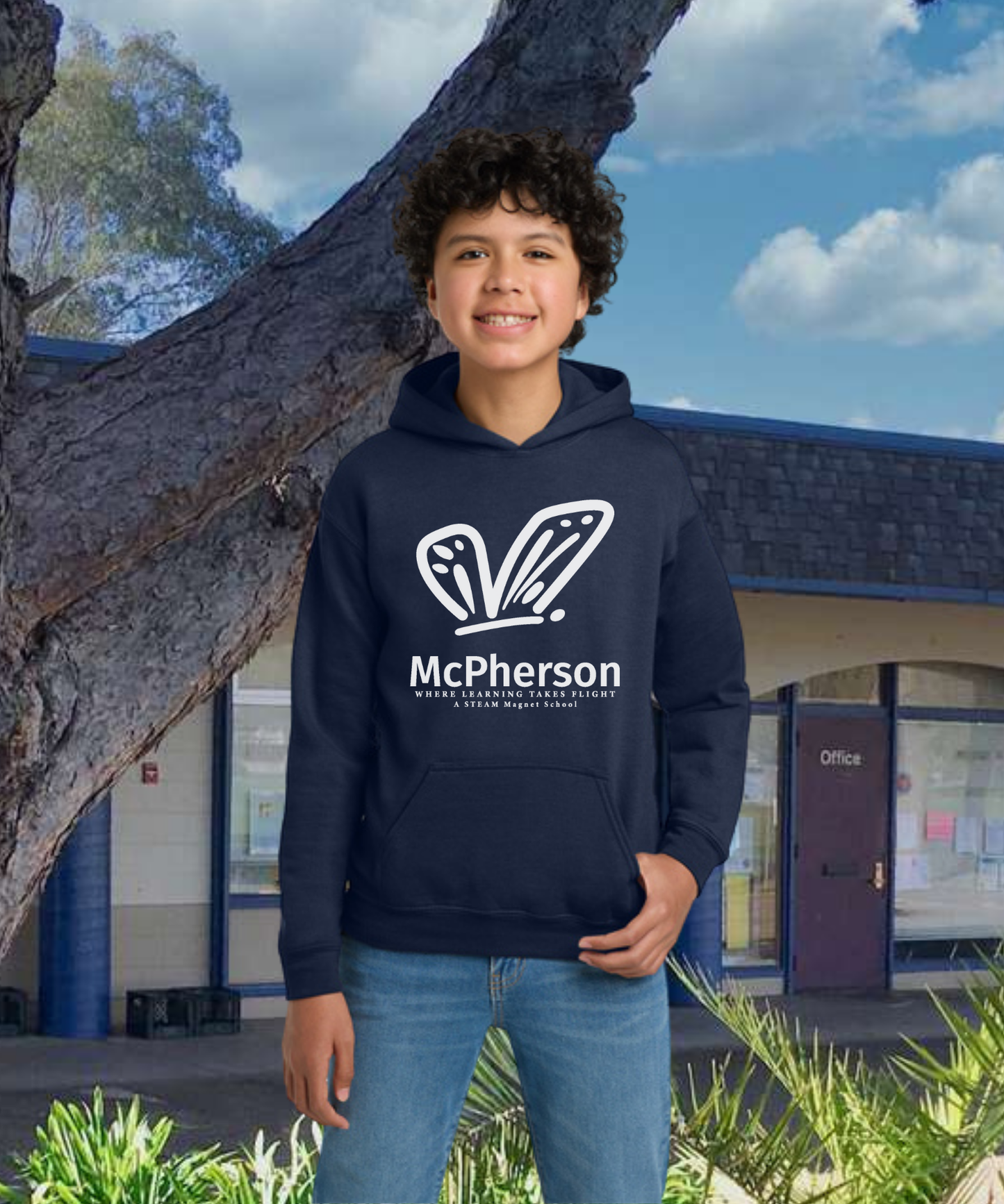 McPherson Simple Monarch Youth Hoodie