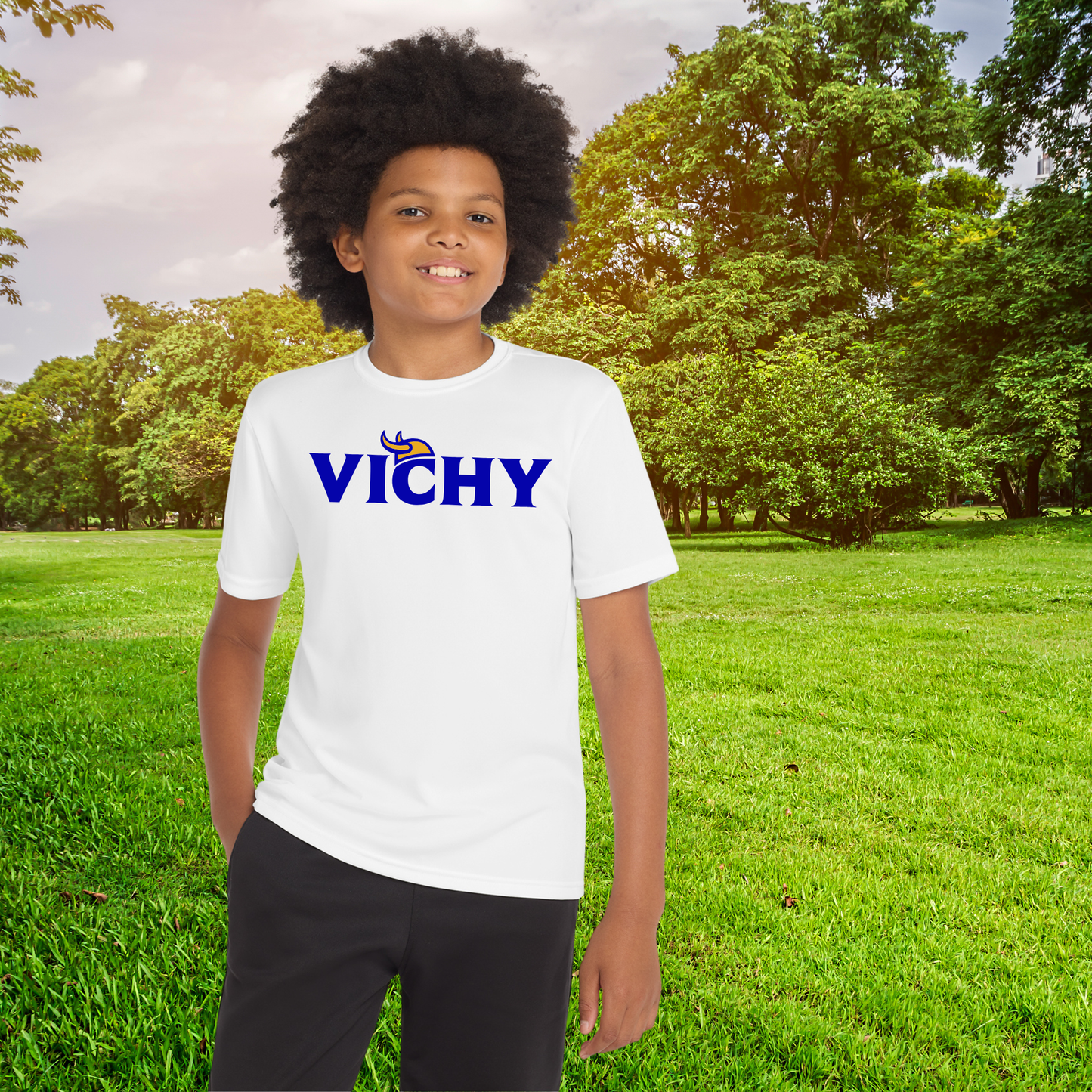 * NEW * Youth Vichy Athletic Tee