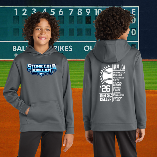 Stone Cold Youth Hoodie (With Roster)