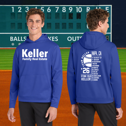 Team Keller Adult Hoodie (With Roster)