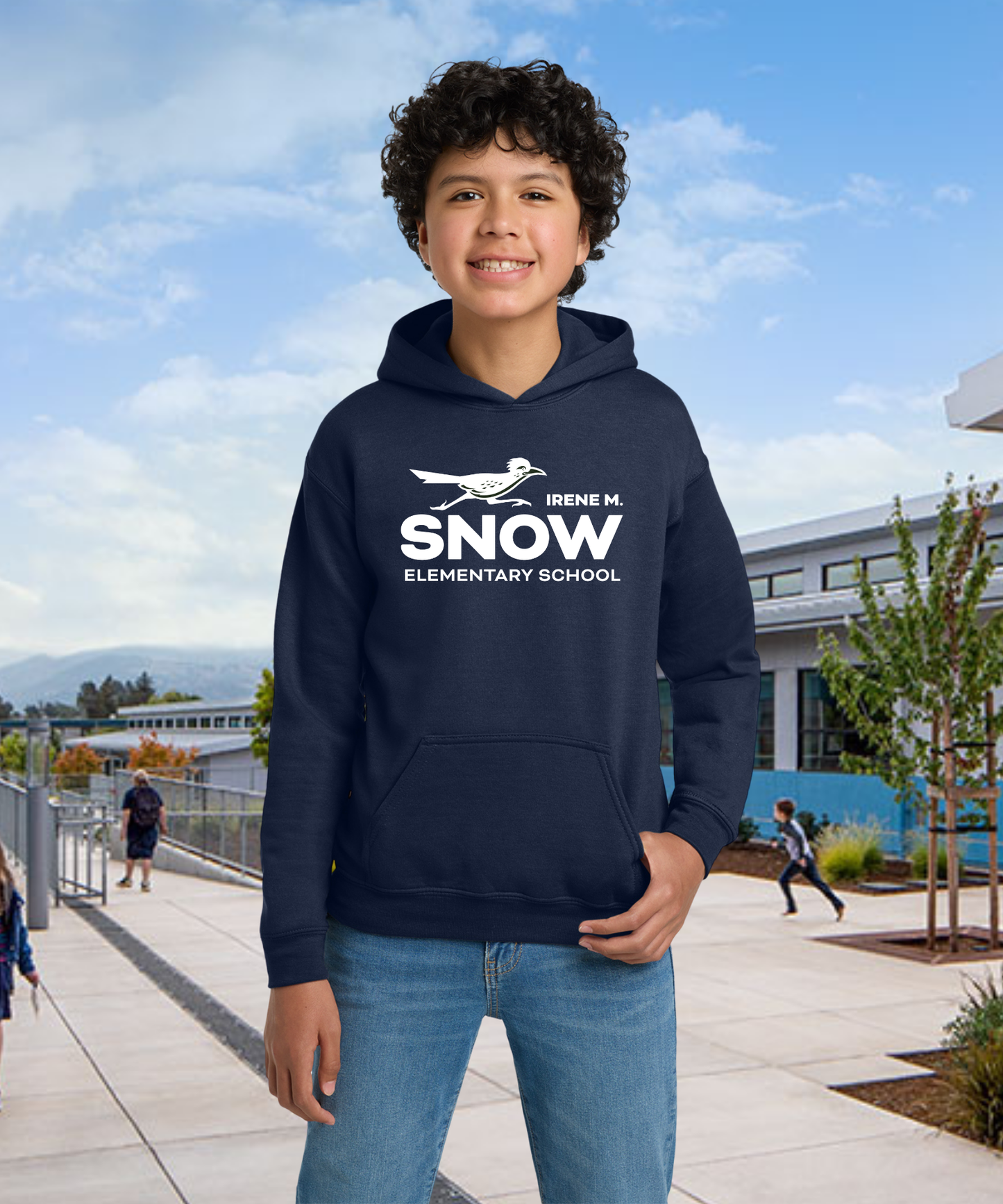 Snow Single Color Youth Hoodie