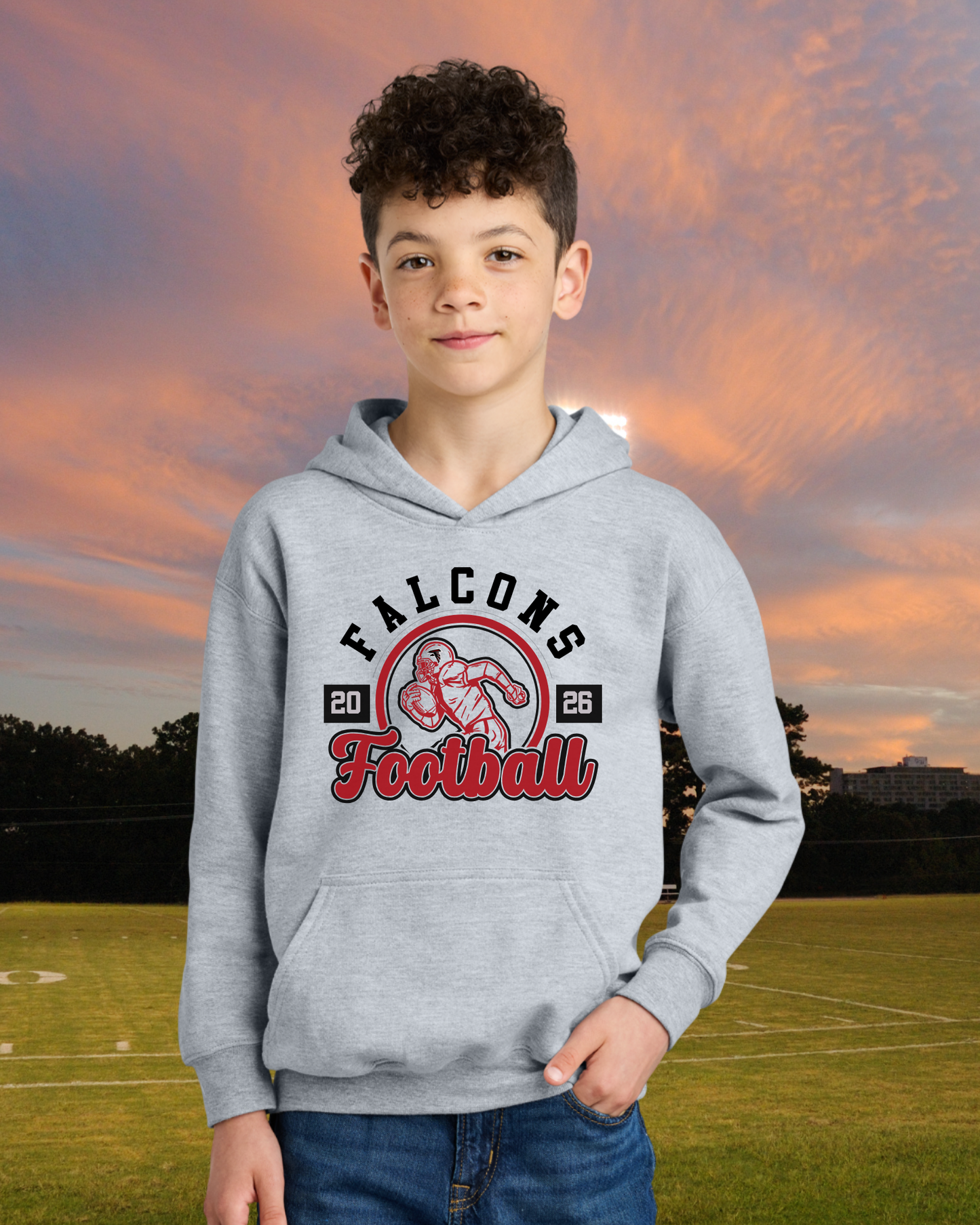 Fairfield Falcons Football Youth Hoodie