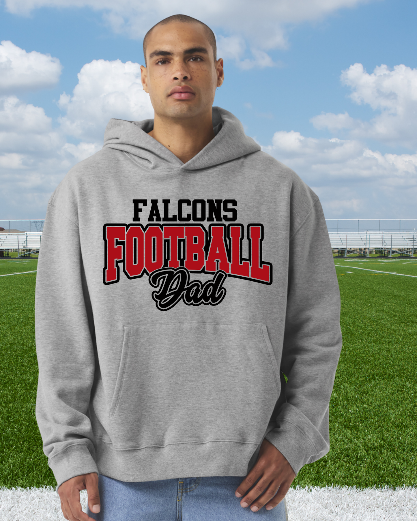 Fairfield Falcons Football Dad Unisex Hoodie