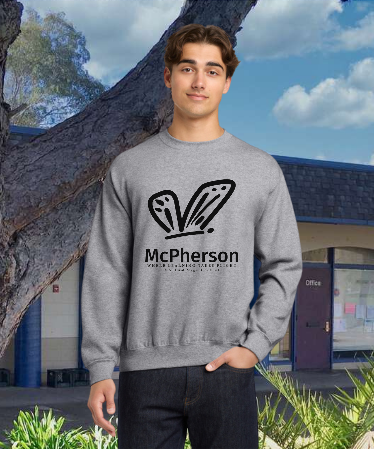 McPherson Simple Monarch Crewneck Pullover