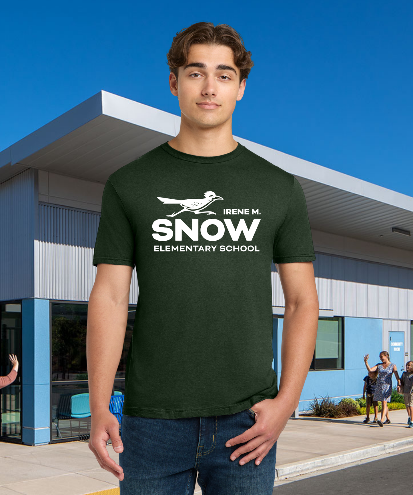 Snow Single Color Adult Unisex Tee