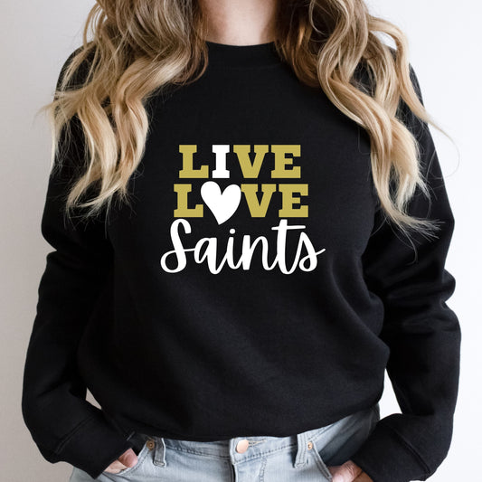 Live Love Saints Pullover