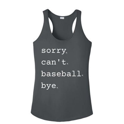 Shanahan Ortho Sorry. Cant. Baseball. Bye. Ladies Tank