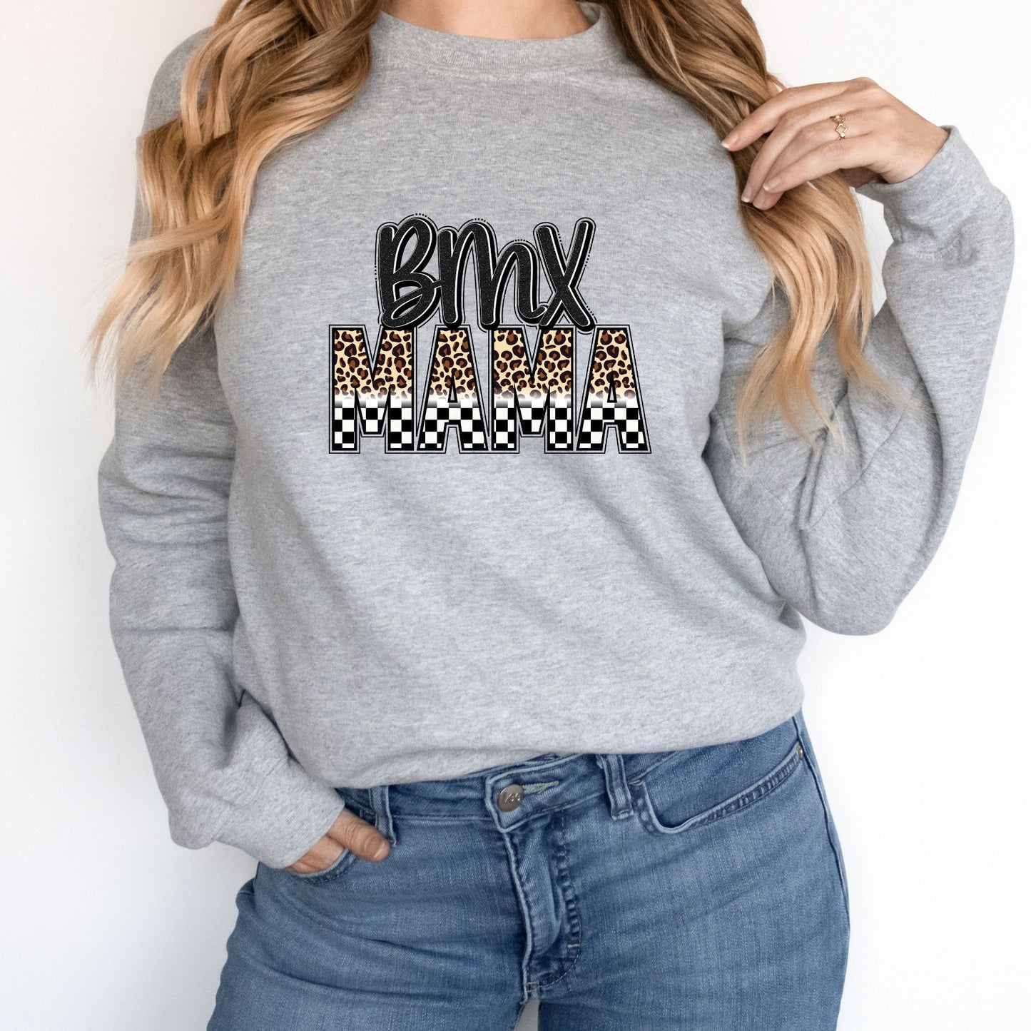 Unisex Crewneck Pullover - BMX Mom