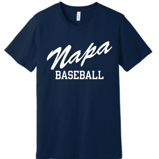 Unisex Navy Napa Baseball Tee