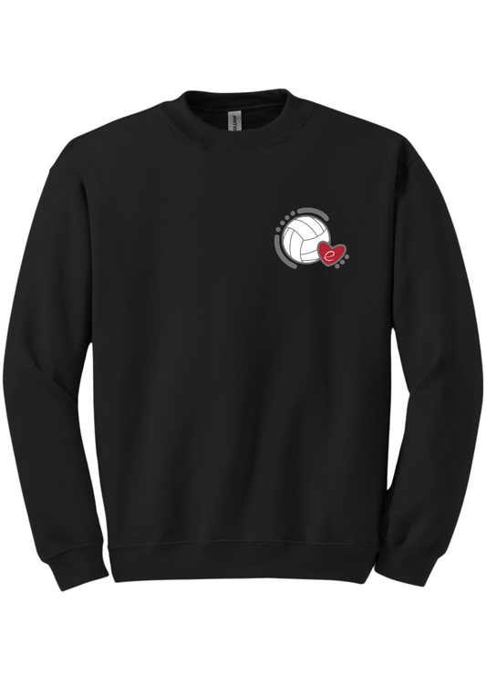 Youth Crewneck Pullover - Volleyball Love